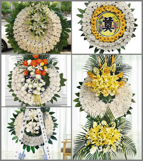 贵州毕节市黔西县沙井乡菜河村花圈速递